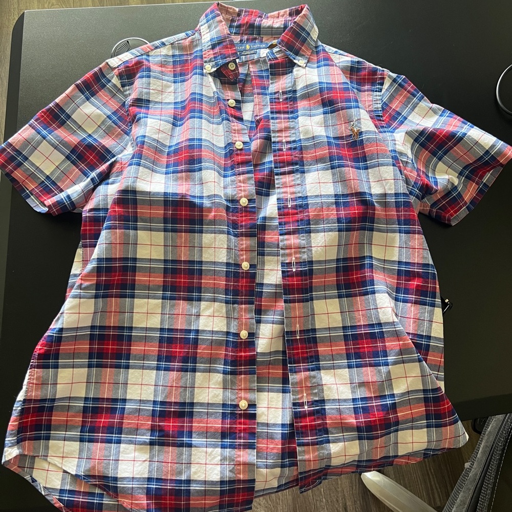 M Ralph Lauren Polo button up short sleeve shirt